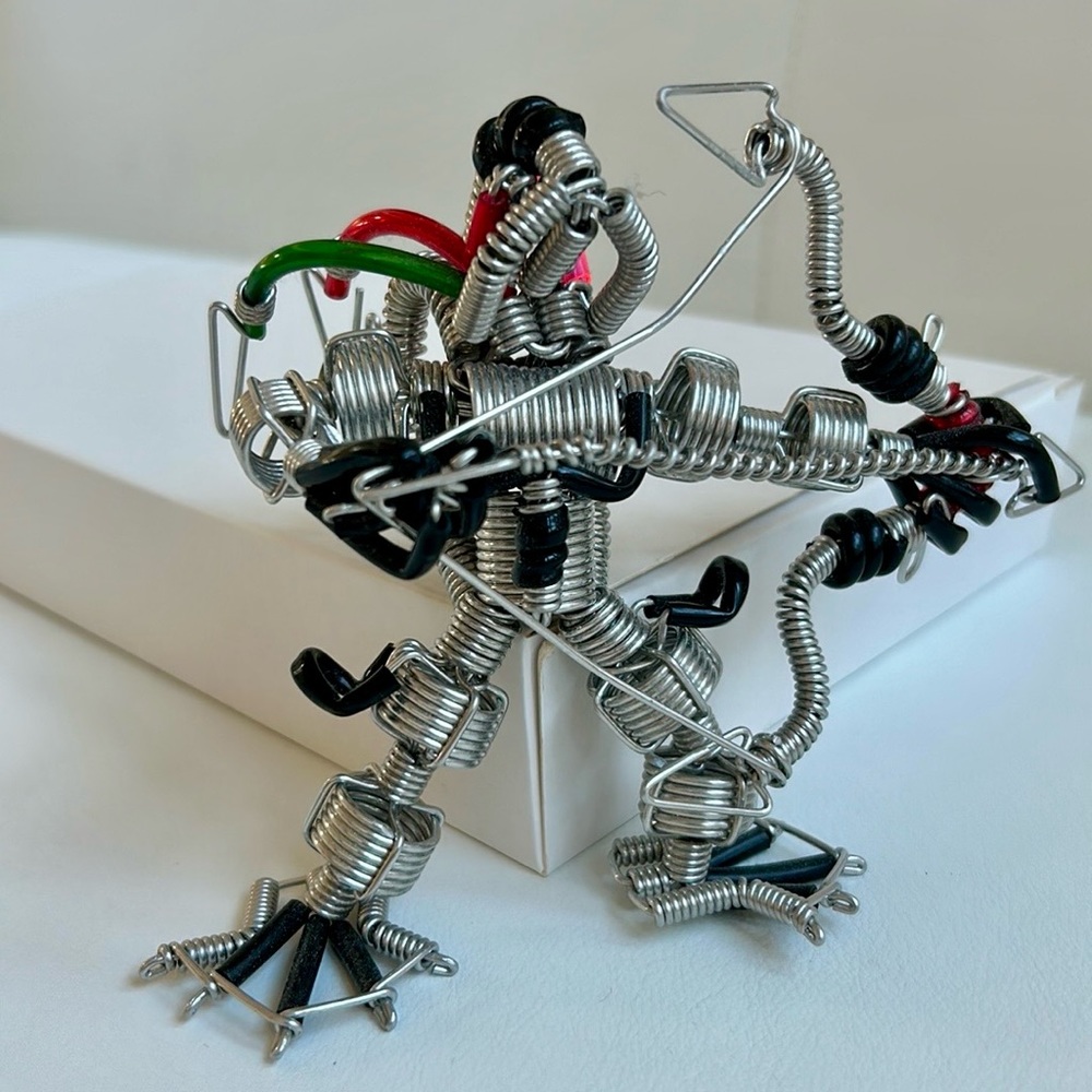 Handmade Alien Aluminum Wire Art Sculpture